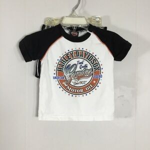 Harley Davidson Baby Boy 12  Months  Short Sleeve Shorts Shirt Outfit